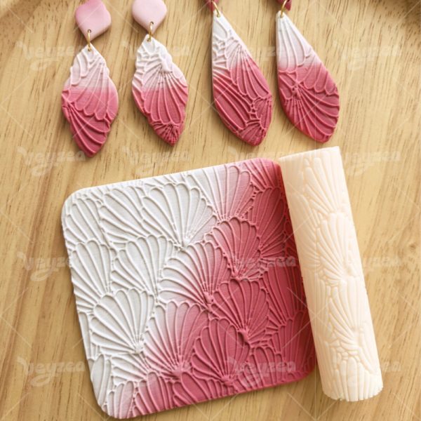 European Style Shell Polymer Clay Texture Roller