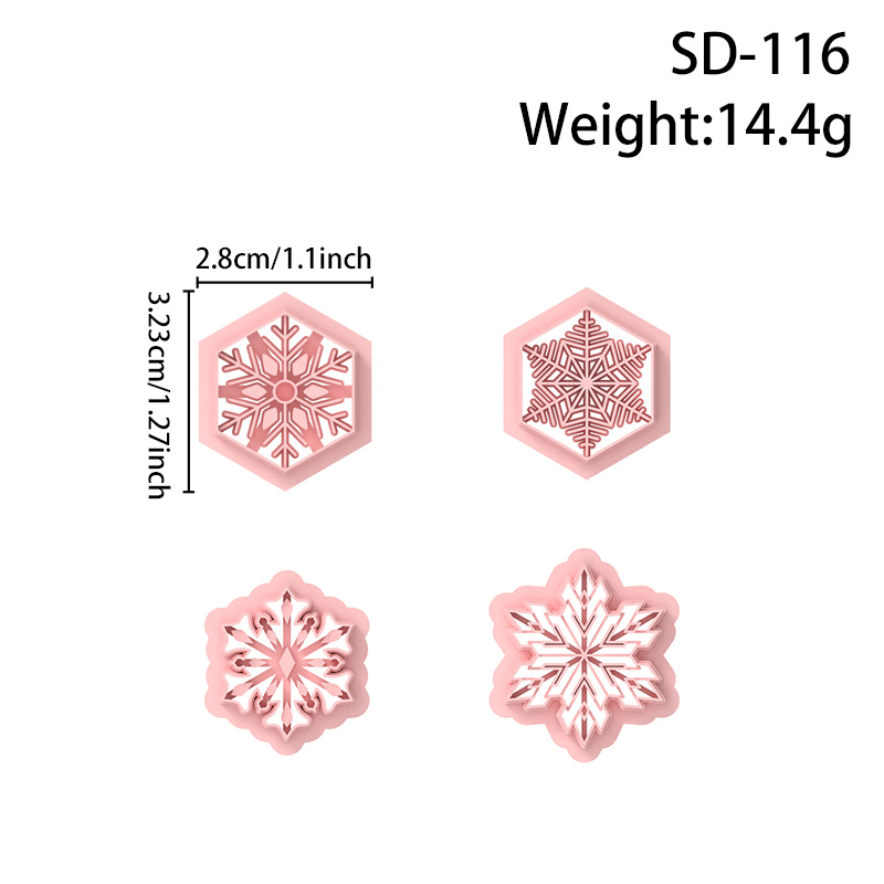 Snowflake Series Polymer Clay Cutters Hover