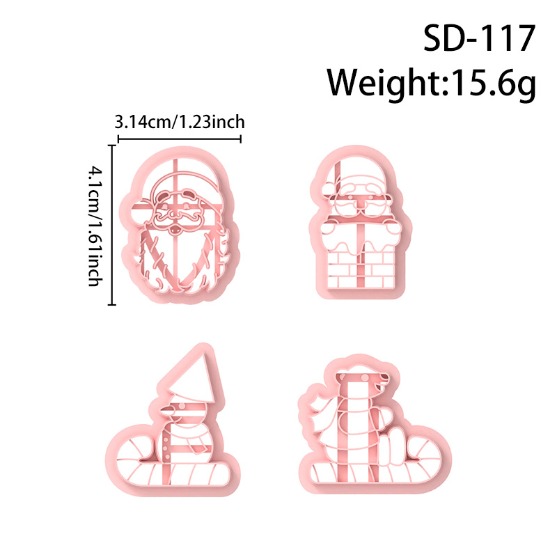 Christmas Scene Character Series Polymer Clay Cutters Hover