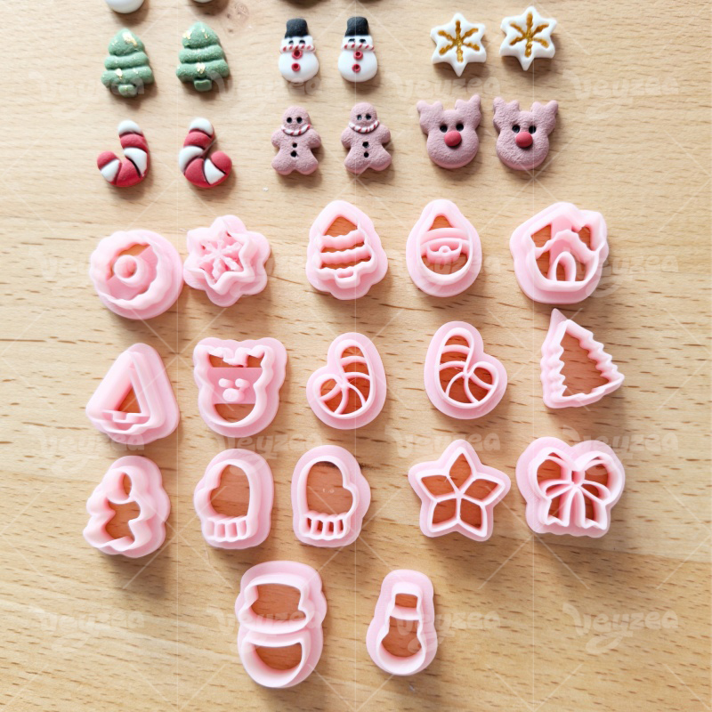 Christmas Themed Mini Series Polymer Clay Cutters