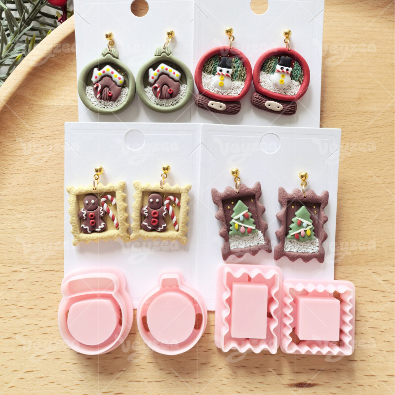 Christmas Scene Series Polymer Clay Cutters