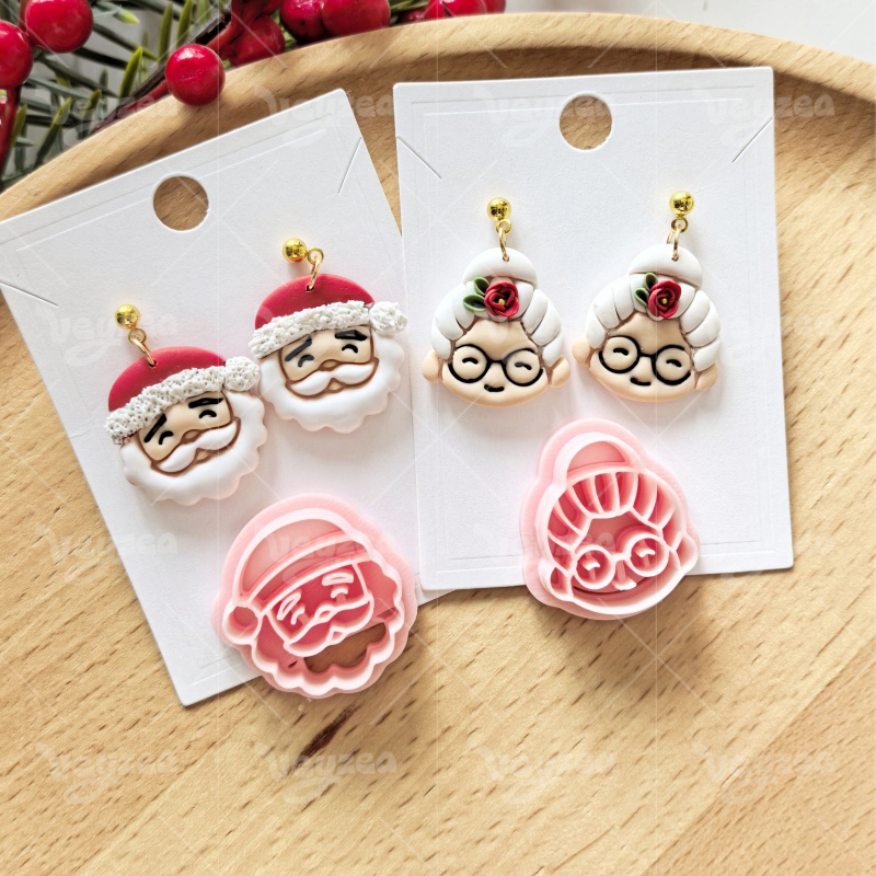 Christmas Character Series Polymer Clay Cutters