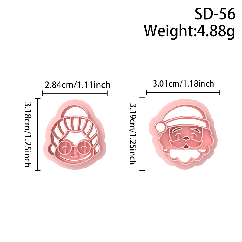 Christmas Character Series Polymer Clay Cutters Hover