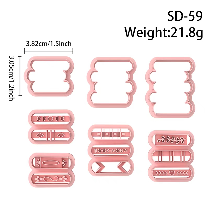 Books Series Polymer Clay Cutters Hover