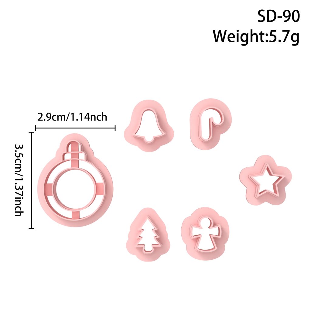 Christmas Wreath Series Polymer Clay Cutters Hover