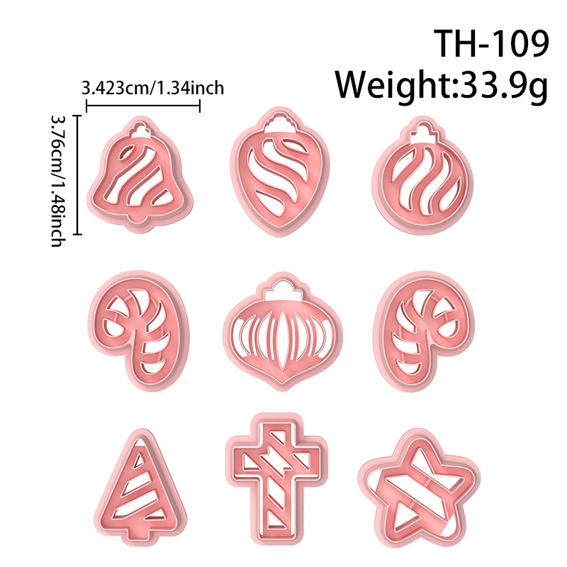 Christmas Series Polymer Clay Cutters Hover