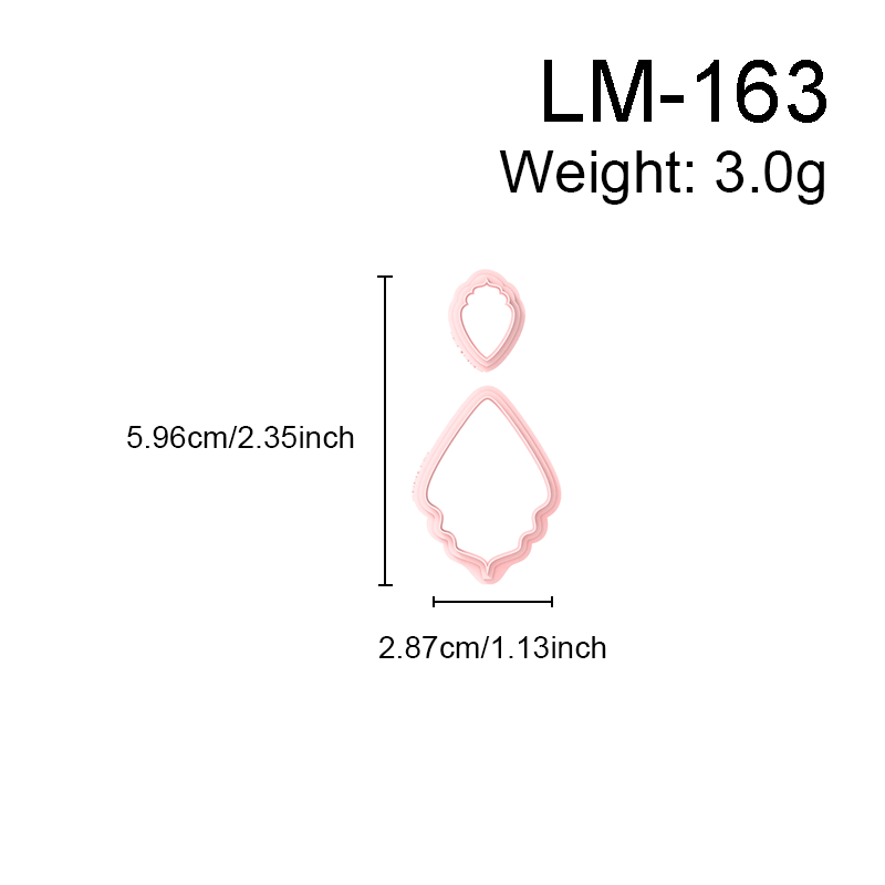 Geometry Polymer Clay Earring Cutters - 图片 6