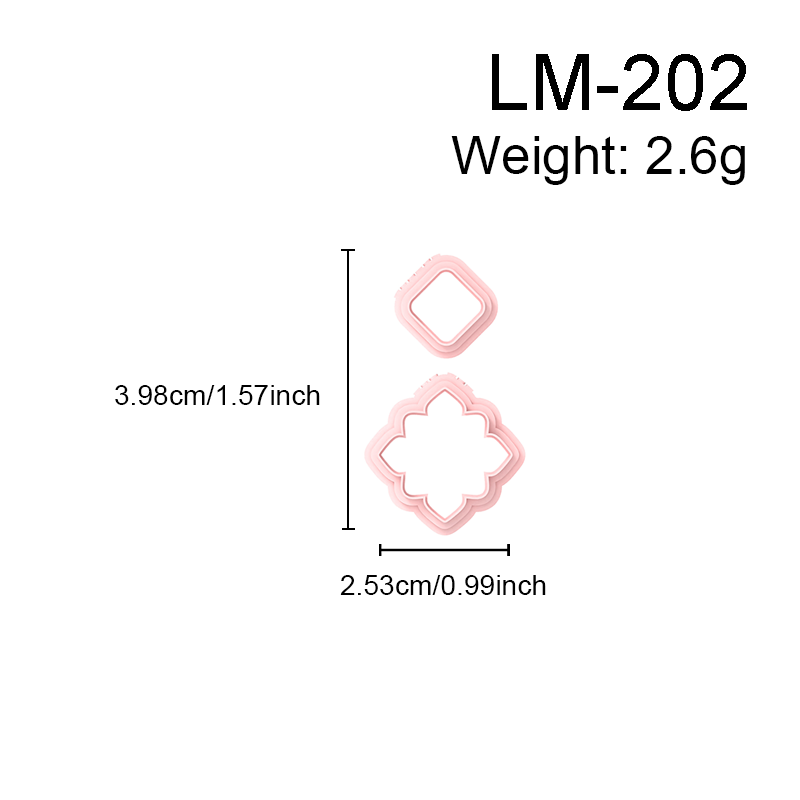 Geometry Polymer Clay Earring Cutters - 图片 8