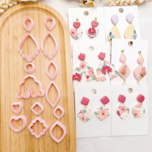 Geometry Polymer Clay Earring Cutters