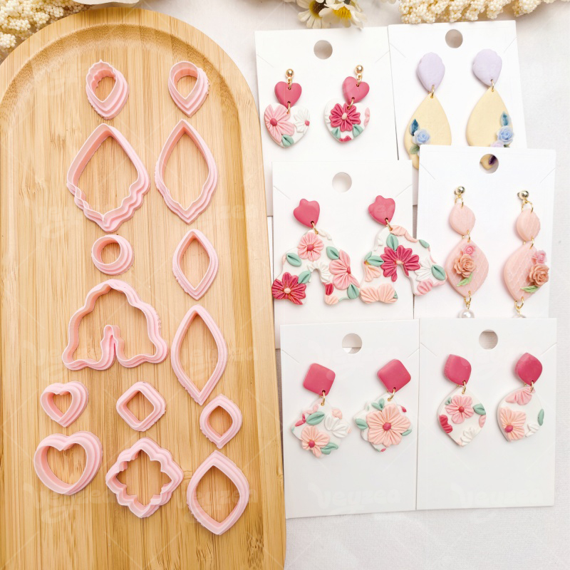 Geometry Polymer Clay Earring Cutters