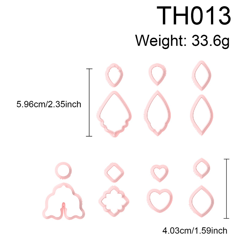 Geometry Polymer Clay Earring Cutters - 图片 2