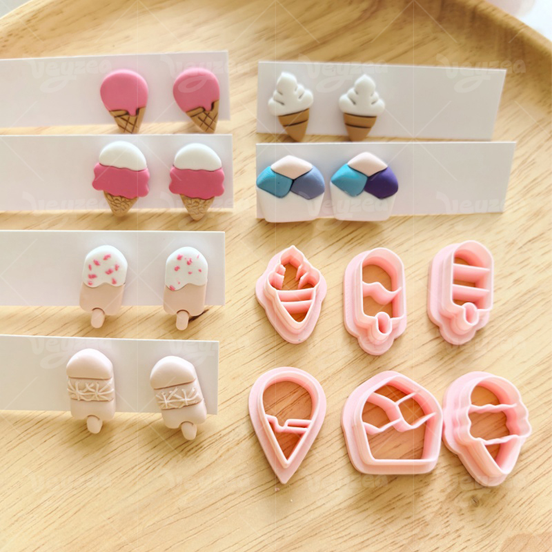 Ice Cream Series Polymer Clay Cutters