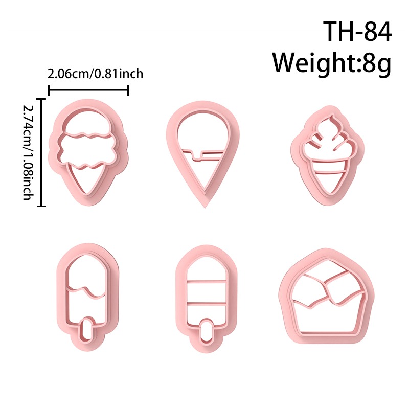 Ice Cream Series Polymer Clay Cutters Hover