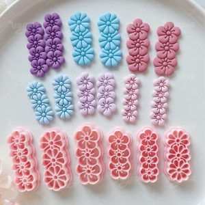Laminated Flower Polymer Clay Cutters