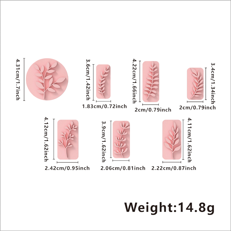 Plant Leaf seal Series Polymer Clay Cutters Hover