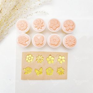 Floral Butterfly Seal Series Polymer Clay Cutters
