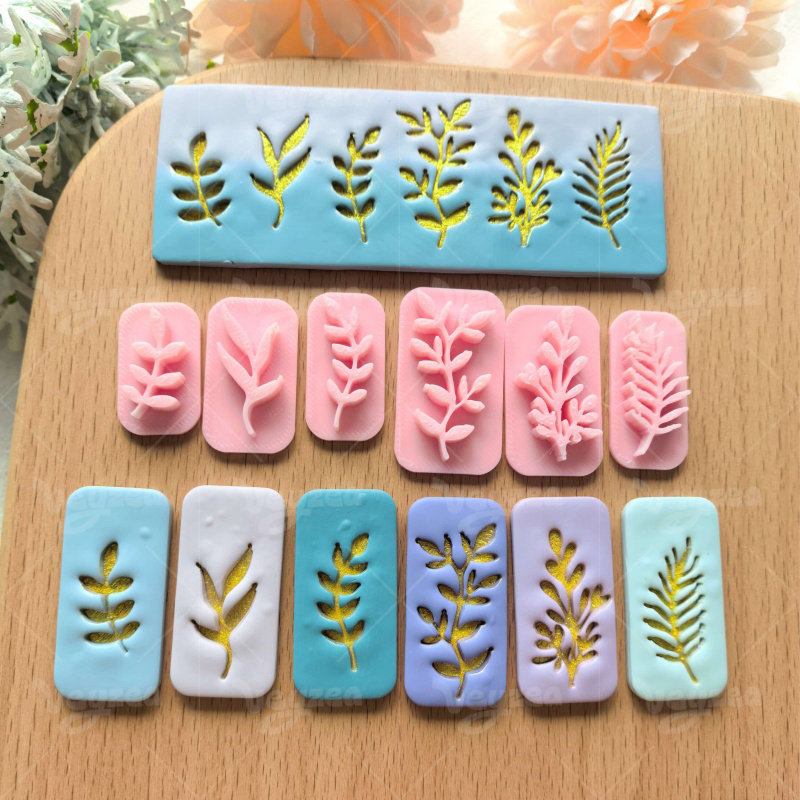 Plant Leaf rseal Series Polymer Clay Cutters