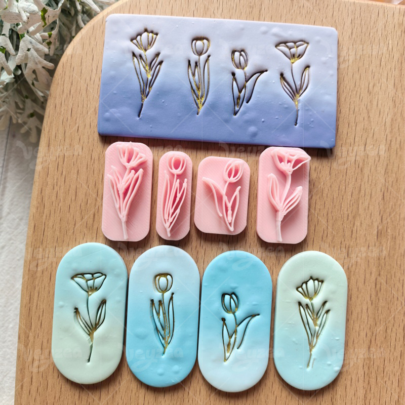 Tulip Flower Series Polymer Clay Cutters - Image 4