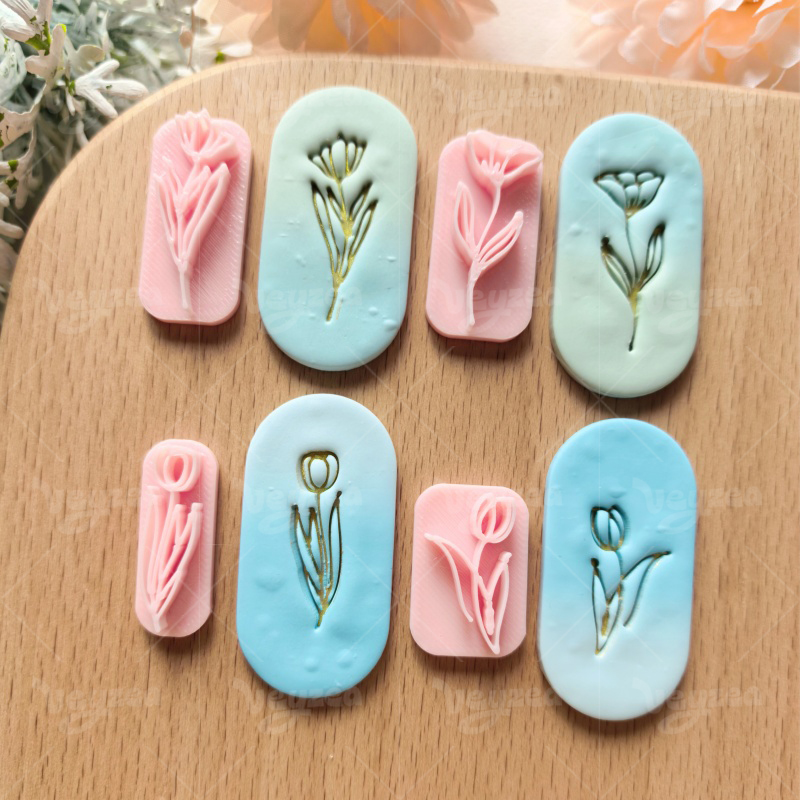 Tulip Flower Series Polymer Clay Cutters - Image 7