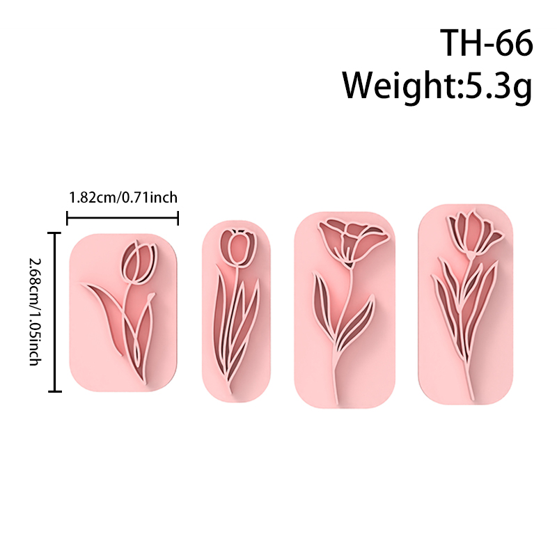 Tulip Flower Series Polymer Clay Cutters Hover