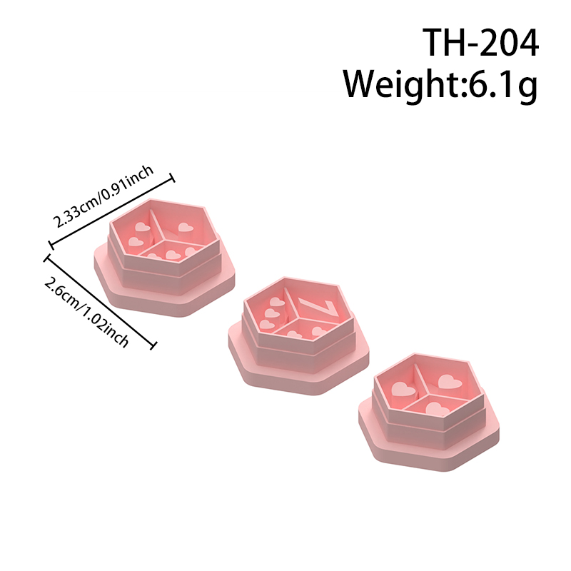 Valentine’s Day Dice Polymer Clay Cutters Hover