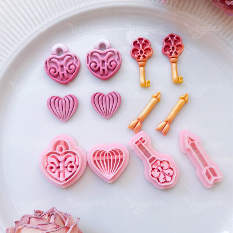 Valentine’s Day Heart-Shaped Series Polymer Clay Cutters