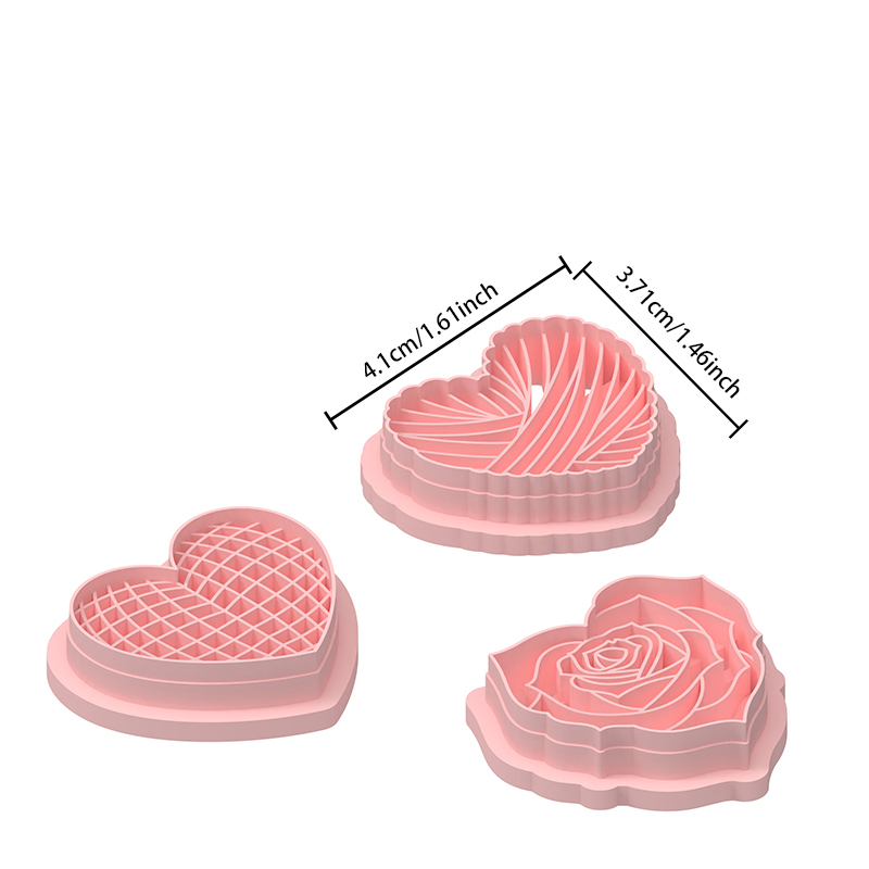 Valentine’s Day Heart Shape Series Polymer Clay Cutters Hover