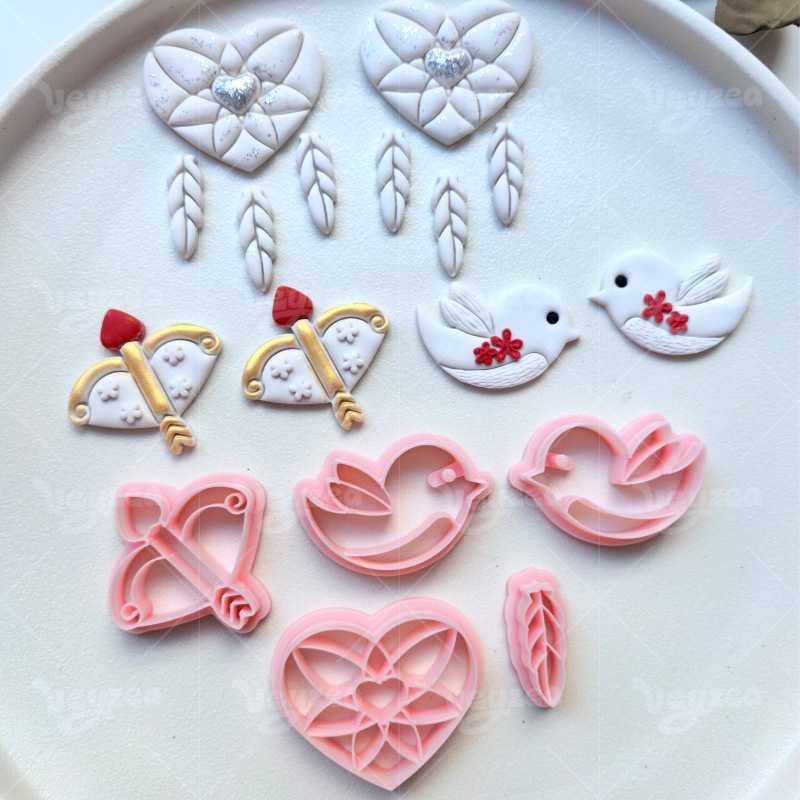 Valentine’s Day Cupid Series Polymer Clay Cutters