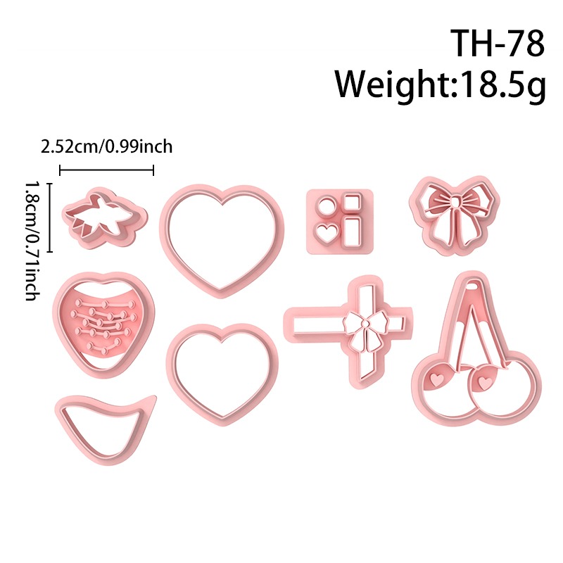 Valentine’s Day Chocolate Series Polymer Clay Cutters Hover