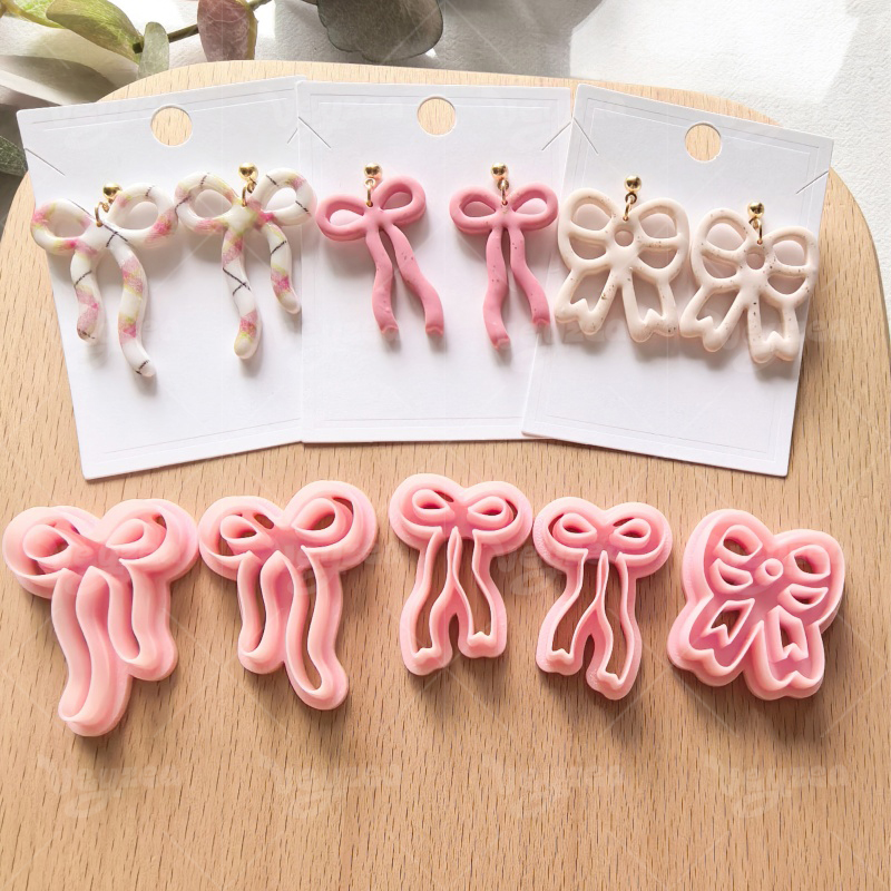 Valentine’s Day Bow Series Polymer Clay Cutters
