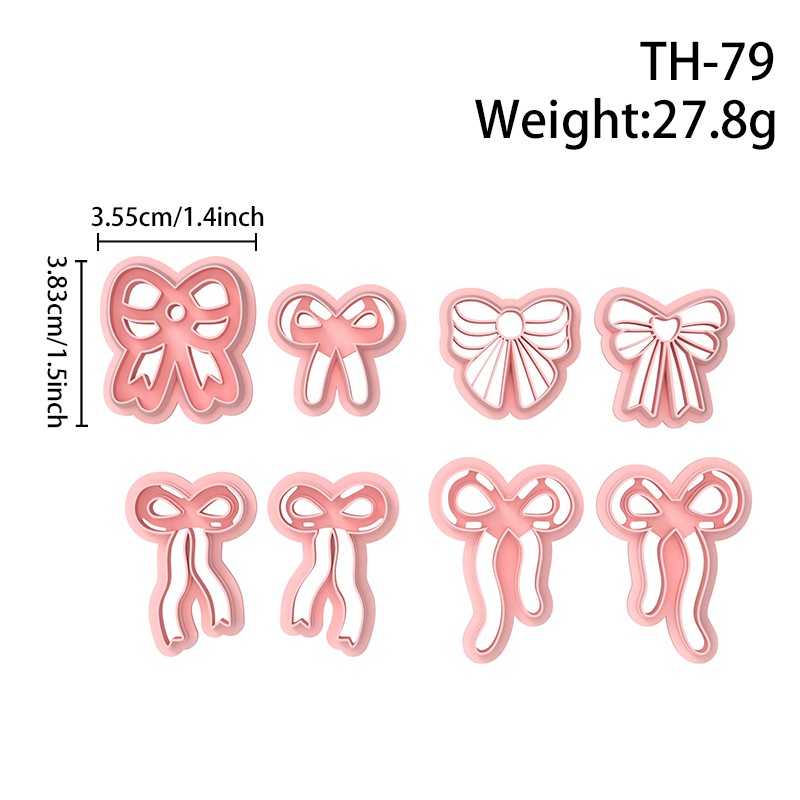 Valentine’s Day Bow Series Polymer Clay Cutters Hover