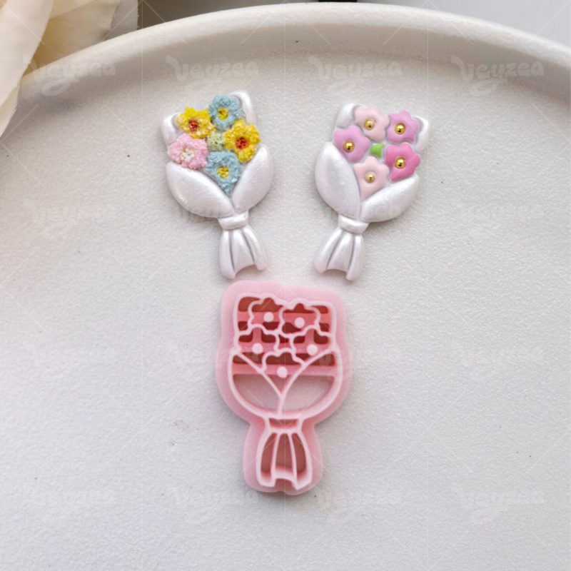 Valentine's Day Bouquet Series Polymer Clay Cutters - Image 8
