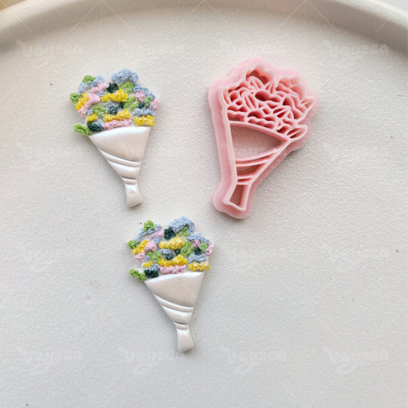 Valentine's Day Bouquet Series Polymer Clay Cutters - Image 9