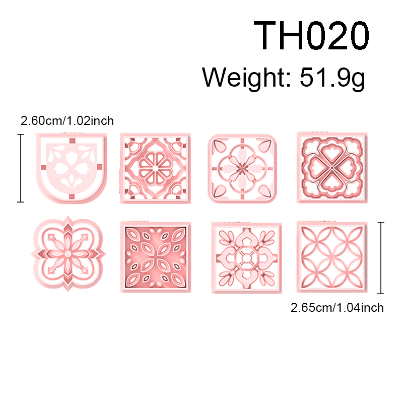 Boho Brick Pattern Clay Earring Cutters Hover