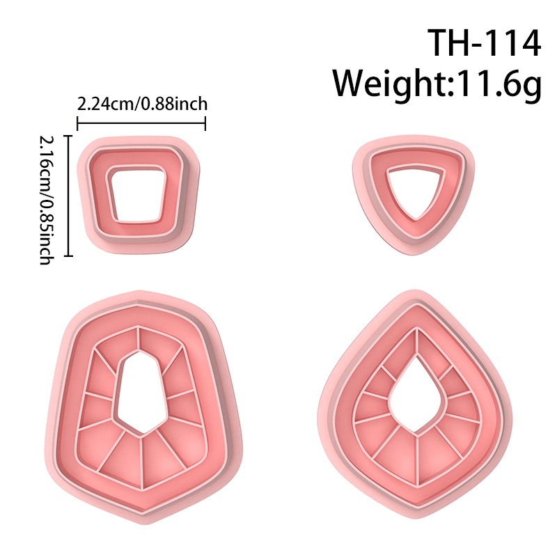 Irregular Polygon Shape Polymer Clay Cutters Hover