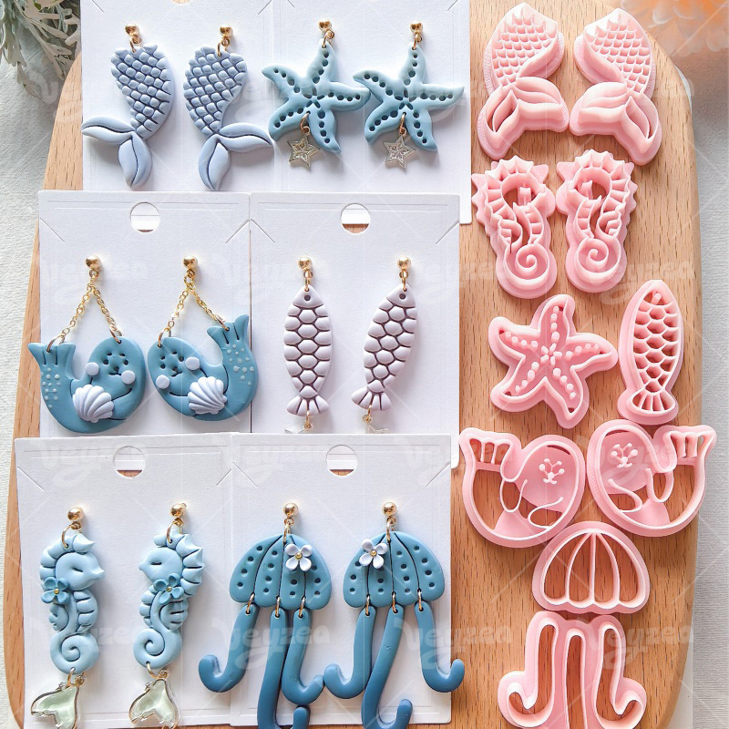 Ocean Themed Clay Earring Cutters