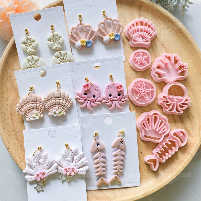 Summer Ocean Series Polymer Clay Cutters