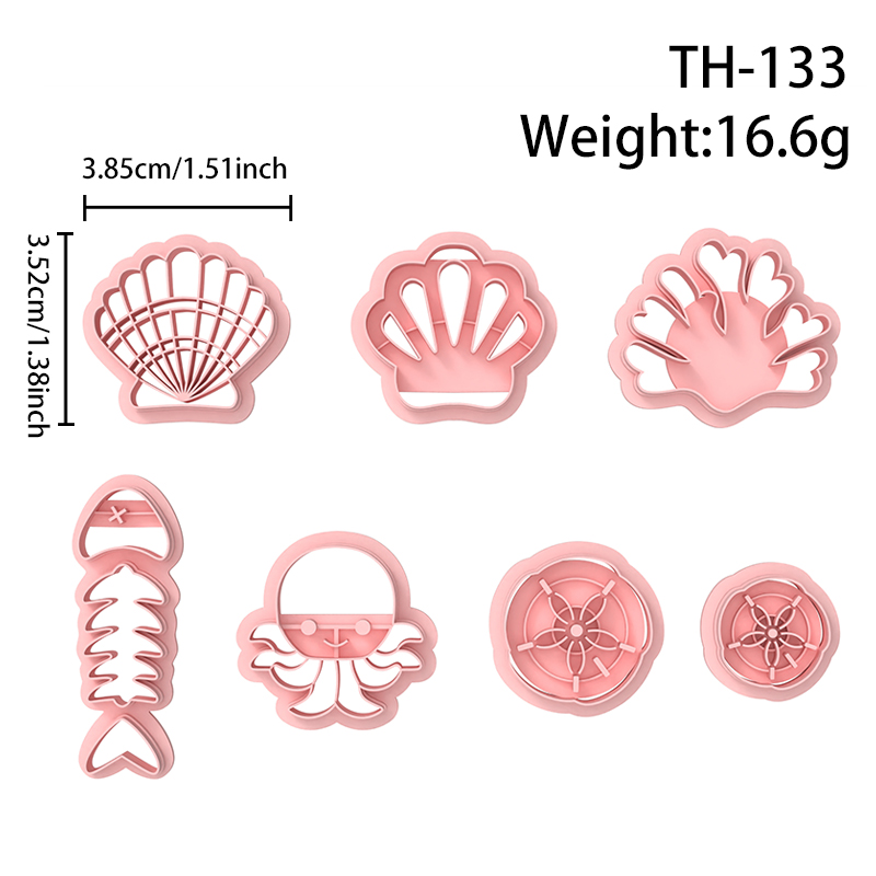 Summer Ocean Series Polymer Clay Cutters Hover