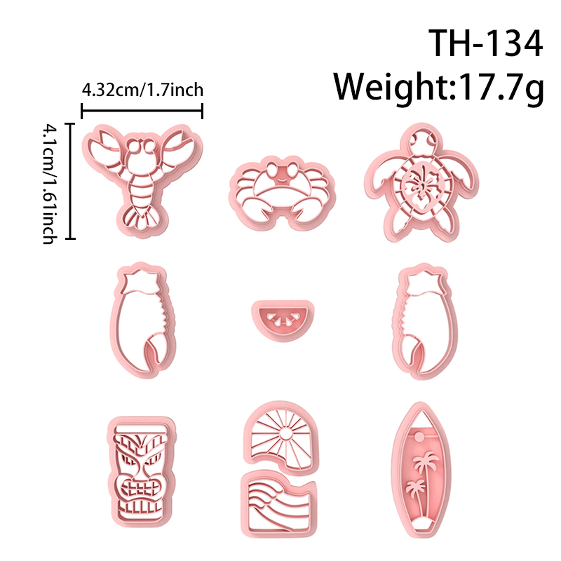 Summer Series Polymer Clay Cutters Hover