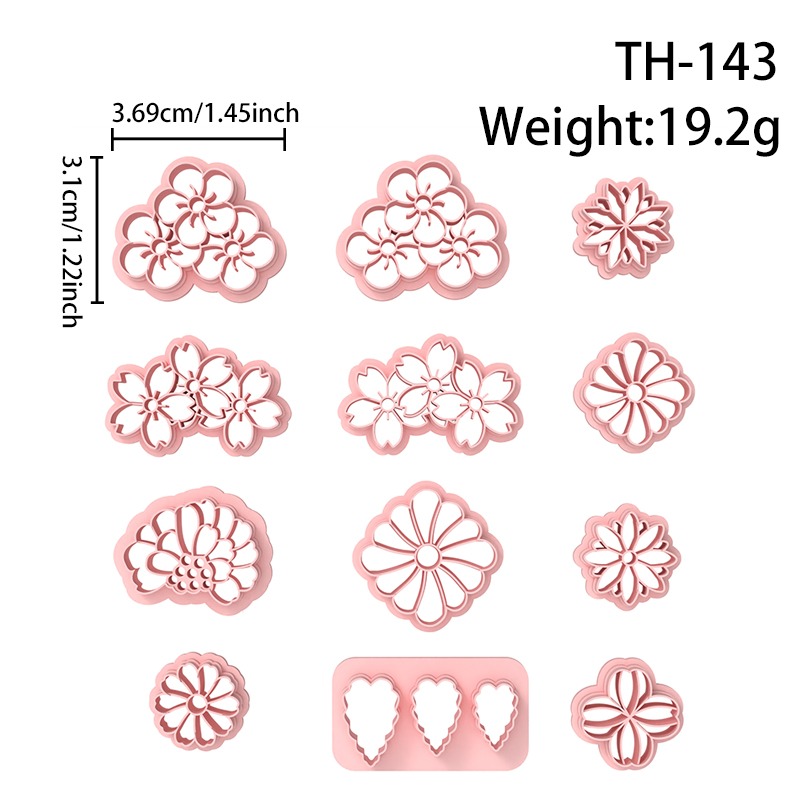Floral Series Polymer Clay Cutters Hover