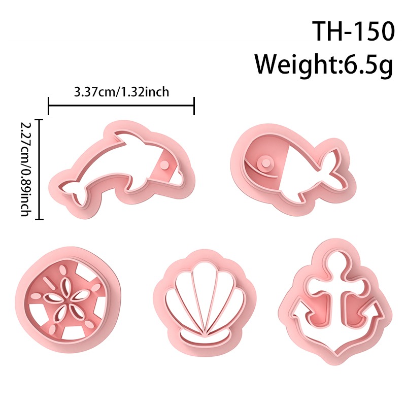 Ocean Series Polymer Clay Cutters Hover