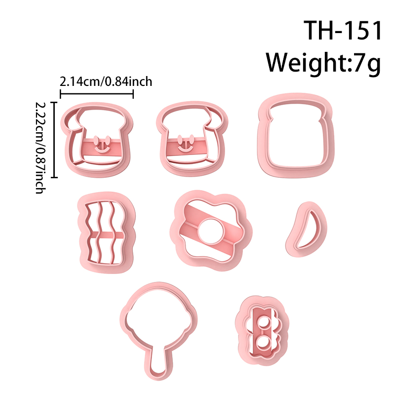 Breakfast Series Polymer Clay Cutters Hover