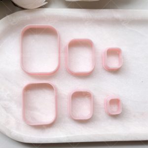 Rounded Rectangular Polymer Clay Cutters