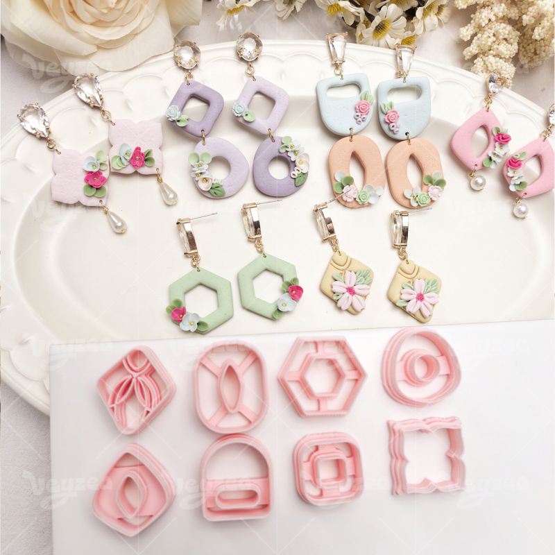 Geometric Frame Polymer Clay Cutters
