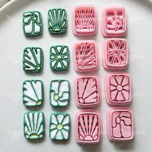 Retro Square Polymer Clay Cutters