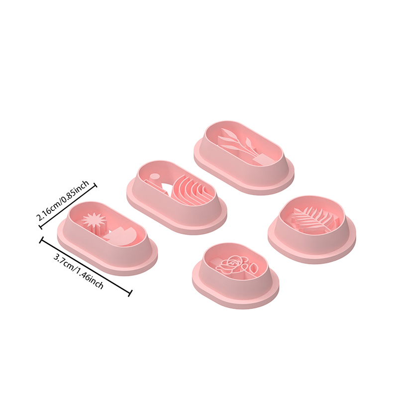 Botanical Pattern Geometric Polymer Clay Cutters Hover