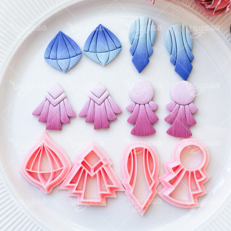 Geometric Tassel Series Polymer Clay Cutters