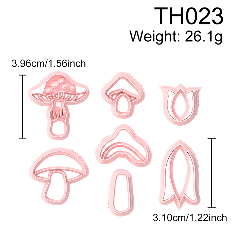 Mushroom Series Polymer Clay Cutters Hover