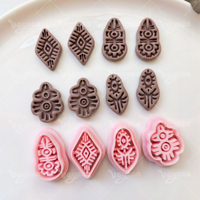 Tribal Series Polymer Clay Cutters