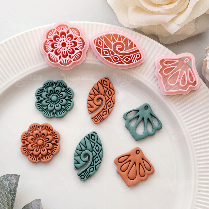 Ethnic Pattern Series Polymer Clay Cutters